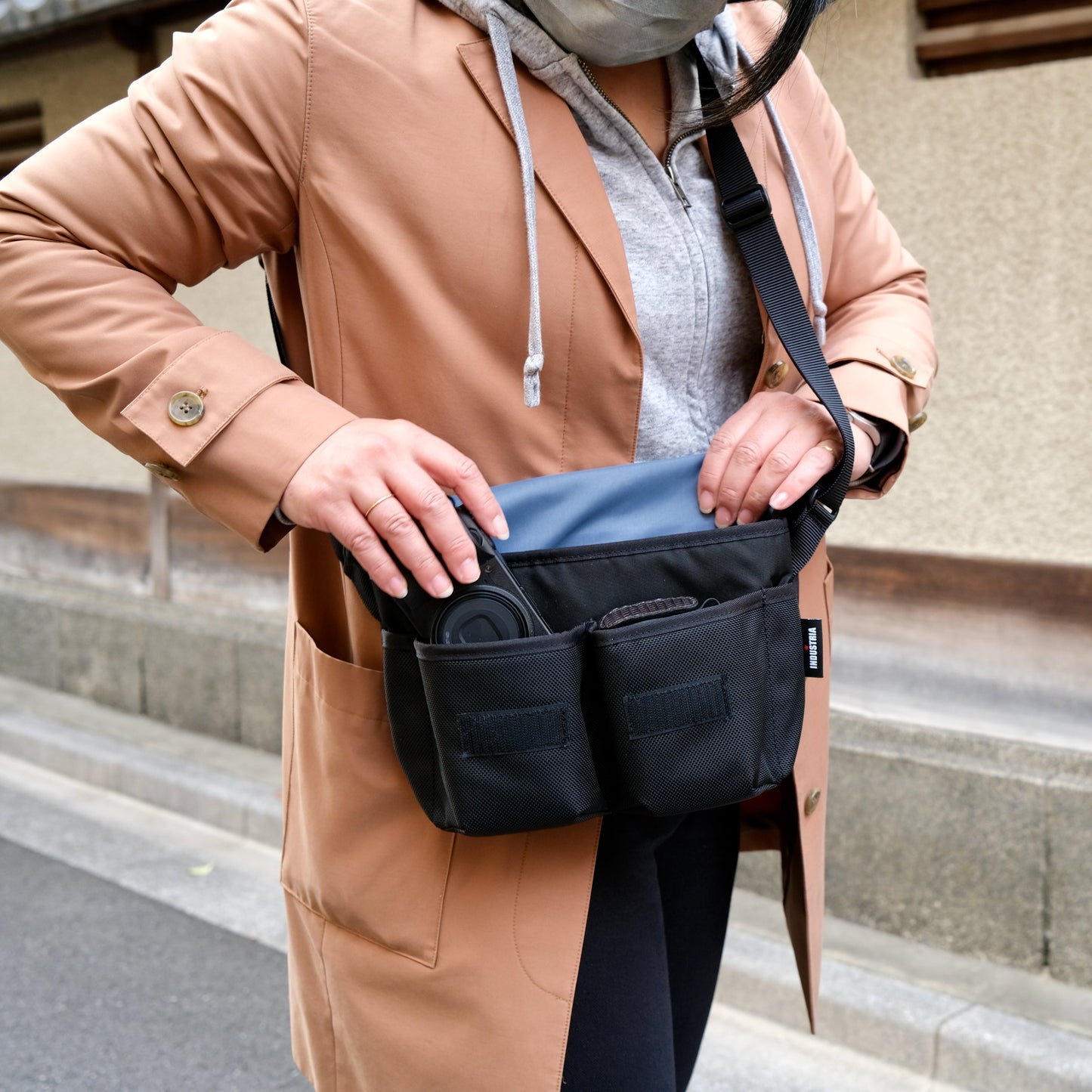 超軽量スナップショルダーバッグ2 コーデュラ ECO、Air使用